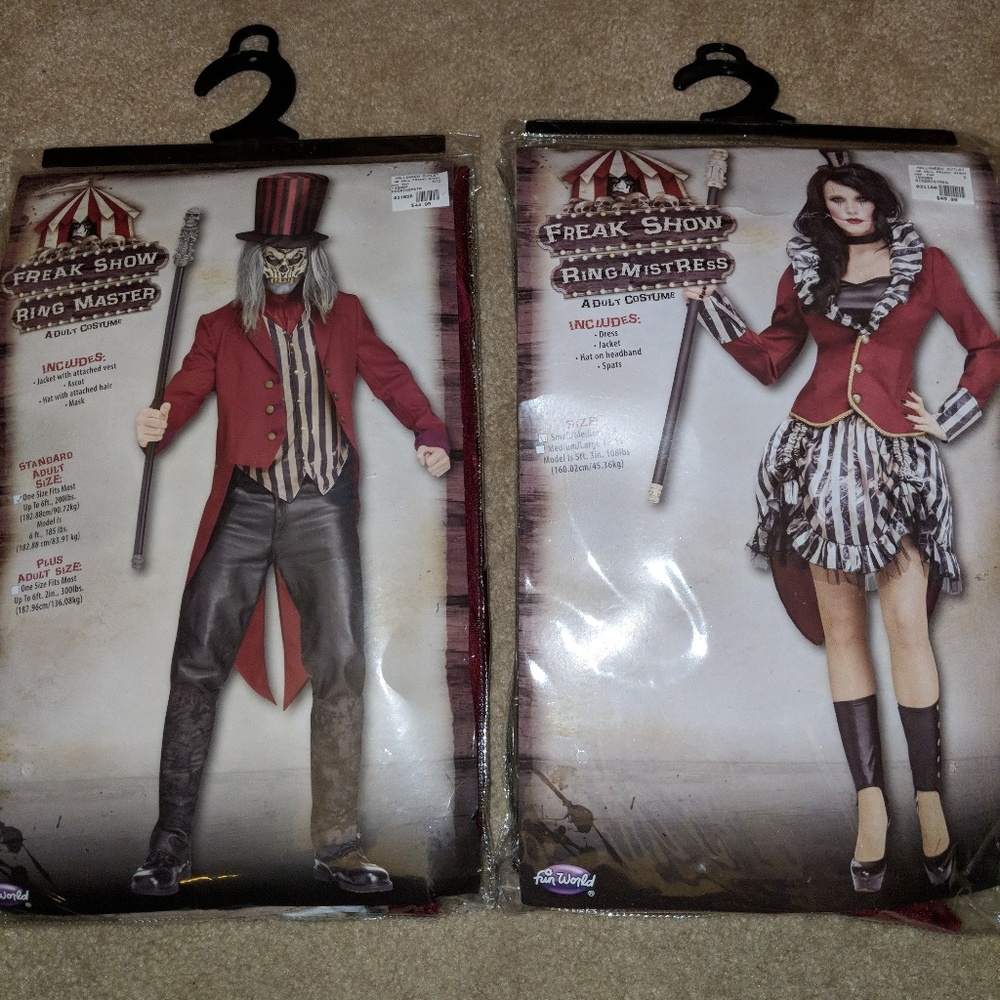 Couple Ringmaster costumes